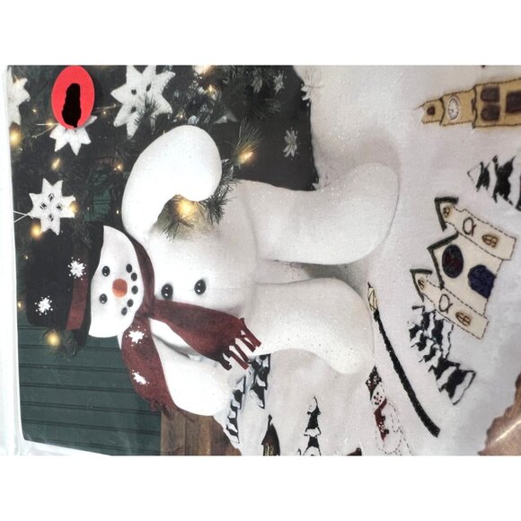 Indigo Junction Mr. Sparkle & Snow Village Pattern Kit For Snowman Tree Skirt & - Picture 2 of 5